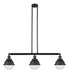 Innovations - 213-BK-HFS-64-BK - Three Light Island Pendant - Franklin Restoration - Matte Black
