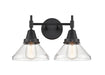 Innovations - 447-2W-BK-CL-LED - LED Bath Vanity - Matte Black