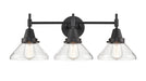 Innovations - 447-3W-BK-CL-LED - LED Bath Vanity - Matte Black