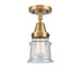 Innovations - 447-1C-BB-G184S - One Light Flush Mount - Franklin Restoration - Brushed Brass