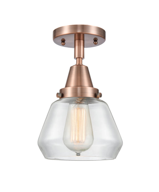 Innovations - 447-1C-AC-G172 - One Light Flush Mount - Franklin Restoration - Antique Copper