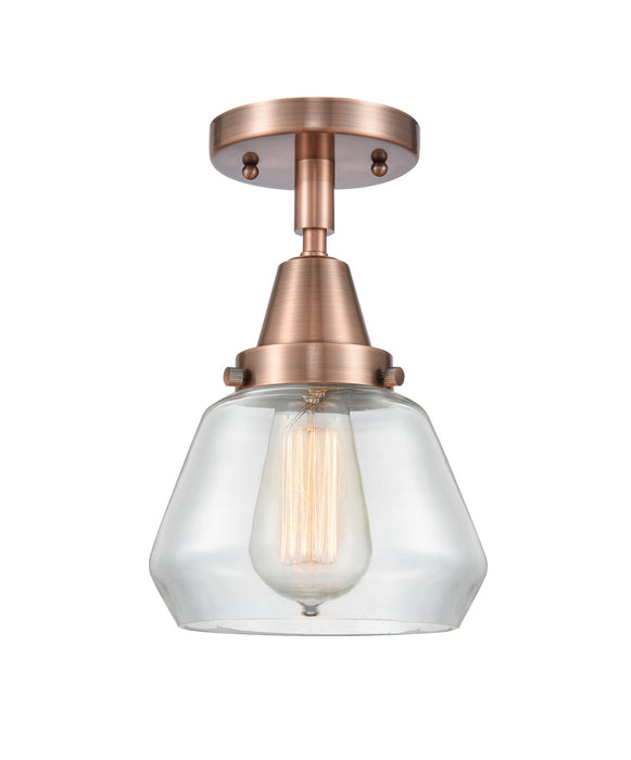 Innovations - 447-1C-AC-G172 - One Light Flush Mount - Franklin Restoration - Antique Copper