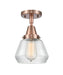 Innovations - 447-1C-AC-G172 - One Light Flush Mount - Franklin Restoration - Antique Copper