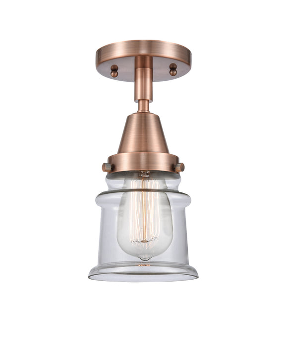 Innovations - 447-1C-AC-G182S - One Light Flush Mount - Franklin Restoration - Antique Copper