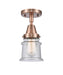 Innovations - 447-1C-AC-G184S - One Light Flush Mount - Franklin Restoration - Antique Copper