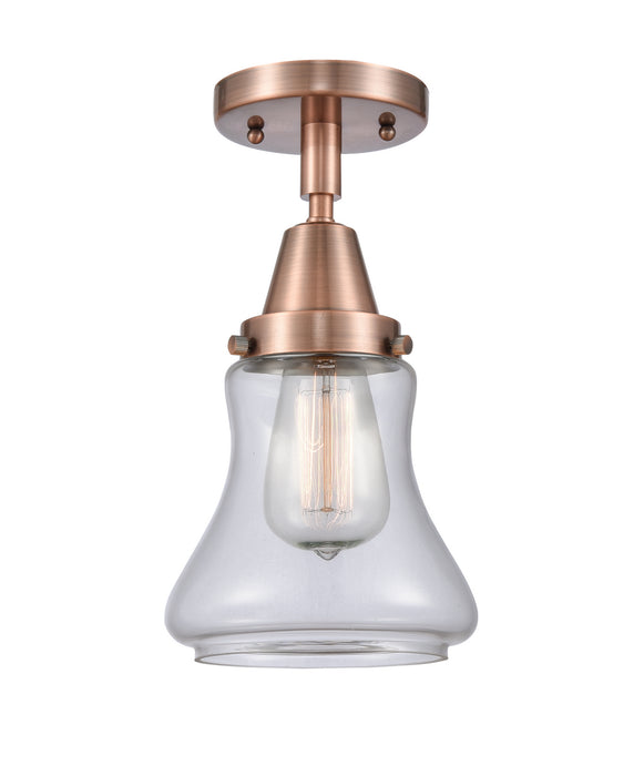 Innovations - 447-1C-AC-G192 - One Light Flush Mount - Franklin Restoration - Antique Copper