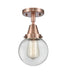 Innovations - 447-1C-AC-G202-6 - One Light Flush Mount - Franklin Restoration - Antique Copper