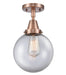 Innovations - 447-1C-AC-G202-8 - One Light Flush Mount - Franklin Restoration - Antique Copper