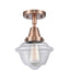 Innovations - 447-1C-AC-G532-LED - LED Flush Mount - Franklin Restoration - Antique Copper