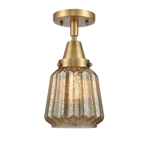 Innovations - 447-1C-BB-G146-LED - LED Flush Mount - Franklin Restoration - Brushed Brass