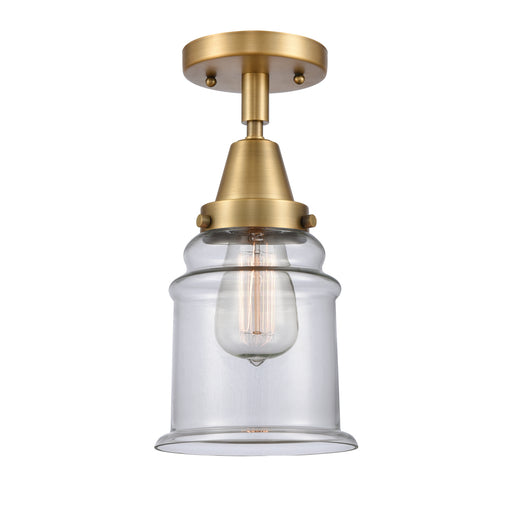 Innovations - 447-1C-BB-G182 - One Light Flush Mount - Franklin Restoration - Brushed Brass