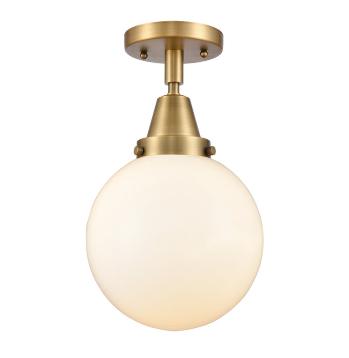 Innovations - 447-1C-BB-G201-8 - One Light Flush Mount - Franklin Restoration - Brushed Brass