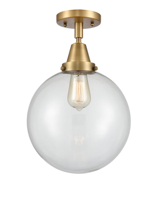 Innovations - 447-1C-BB-G202-10 - One Light Flush Mount - Franklin Restoration - Brushed Brass