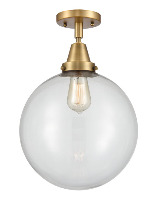 Innovations - 447-1C-BB-G202-12 - One Light Flush Mount - Franklin Restoration - Brushed Brass