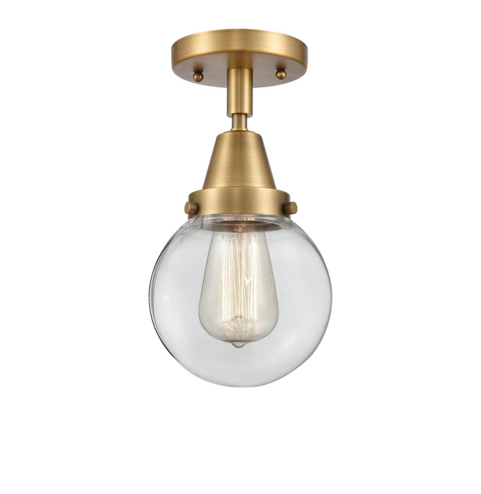 Innovations - 447-1C-BB-G202-6 - One Light Flush Mount - Franklin Restoration - Brushed Brass