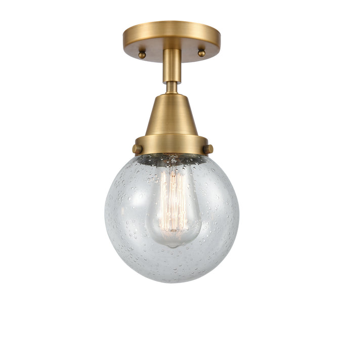 Innovations - 447-1C-BB-G204-6 - One Light Flush Mount - Franklin Restoration - Brushed Brass