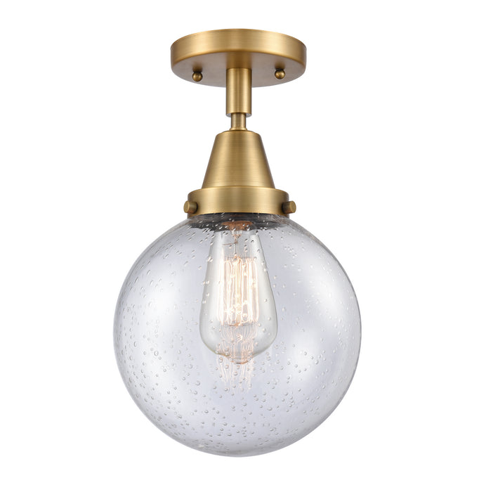 Innovations - 447-1C-BB-G204-8 - One Light Flush Mount - Franklin Restoration - Brushed Brass