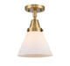 Innovations - 447-1C-BB-G41-LED - LED Flush Mount - Franklin Restoration - Brushed Brass
