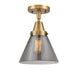 Innovations - 447-1C-BB-G43-LED - LED Flush Mount - Franklin Restoration - Brushed Brass