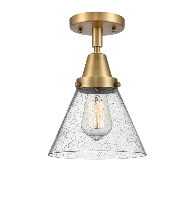 Innovations - 447-1C-BB-G44 - One Light Flush Mount - Franklin Restoration - Brushed Brass