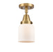 Innovations - 447-1C-BB-G51-LED - LED Flush Mount - Franklin Restoration - Brushed Brass
