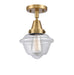 Innovations - 447-1C-BB-G532 - One Light Flush Mount - Franklin Restoration - Brushed Brass