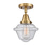 Innovations - 447-1C-BB-G534-LED - LED Flush Mount - Franklin Restoration - Brushed Brass