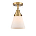 Innovations - 447-1C-BB-G61 - One Light Flush Mount - Franklin Restoration - Brushed Brass