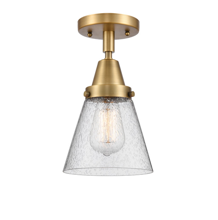 Innovations - 447-1C-BB-G64 - One Light Flush Mount - Franklin Restoration - Brushed Brass