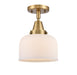Innovations - 447-1C-BB-G71 - One Light Flush Mount - Franklin Restoration - Brushed Brass