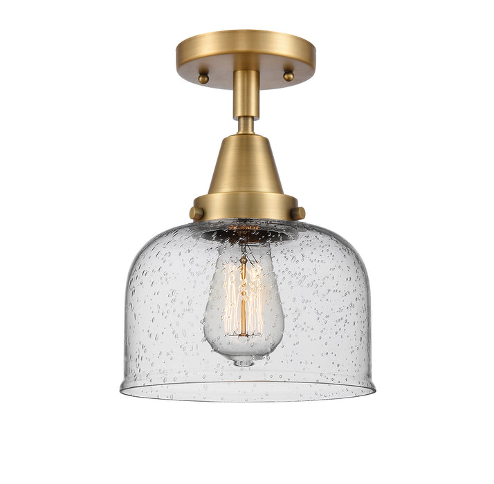 Innovations - 447-1C-BB-G74 - One Light Flush Mount - Franklin Restoration - Brushed Brass