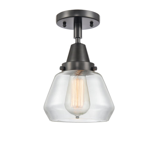 Innovations - 447-1C-BK-G172-LED - LED Flush Mount - Franklin Restoration - Matte Black