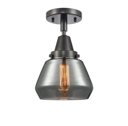 Caden One Light Flush Mount Matte Black