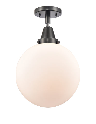 Caden One Light Flush Mount Matte Black