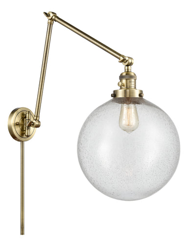 Franklin Restoration One Light Swing Arm Lamp Antique Brass