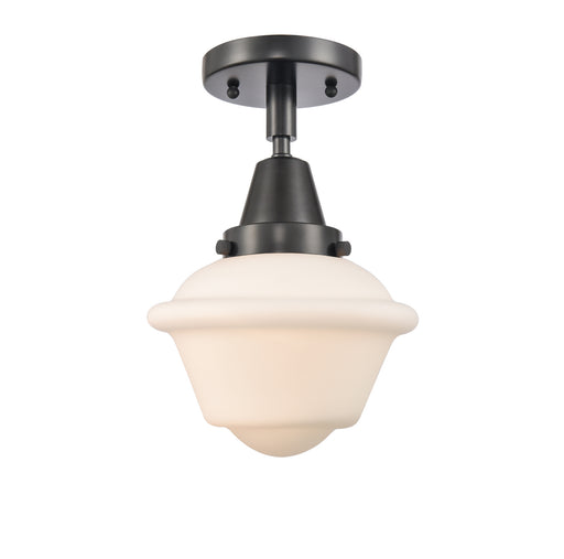 Caden One Light Flush Mount Matte Black