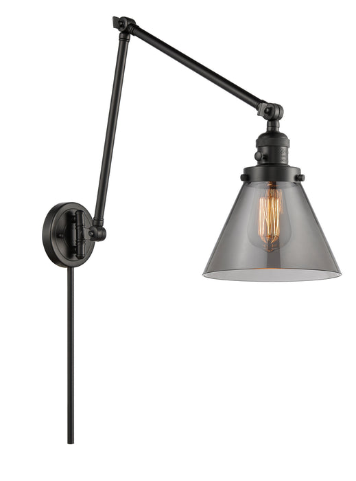 Innovations - 238-BK-G43-LED - LED Swing Arm Lamp - Franklin Restoration - Matte Black
