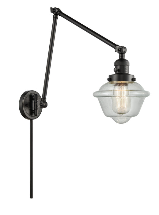 Innovations - 238-BK-G534-LED - LED Swing Arm Lamp - Franklin Restoration - Matte Black