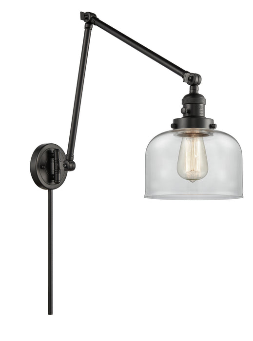 Innovations - 238-BK-G72-LED - LED Swing Arm Lamp - Franklin Restoration - Matte Black