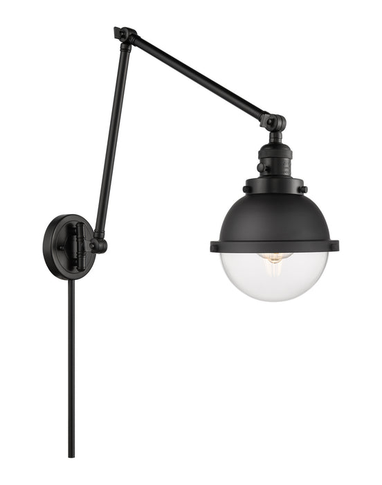 Innovations - 238-BK-HFS-62-BK-LED - LED Swing Arm Lamp - Franklin Restoration - Matte Black