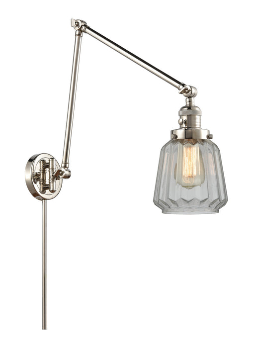 Innovations - 238-PN-G142-LED - LED Swing Arm Lamp - Franklin Restoration - Polished Nickel