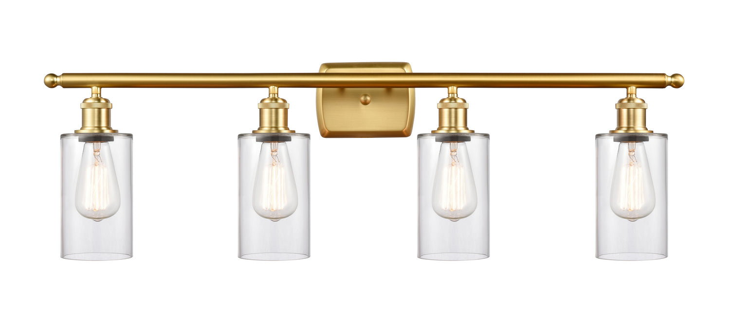 Innovations - 516-4W-SG-G802 - Four Light Bath Vanity - Ballston - Satin Gold