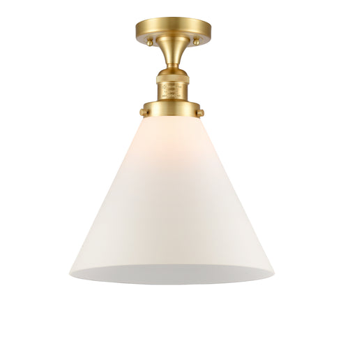 One Light Semi-Flush Mount