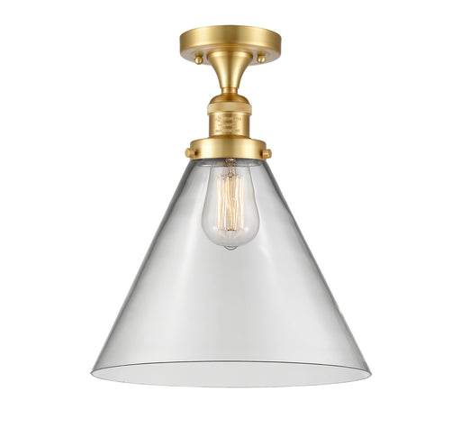 One Light Semi-Flush Mount