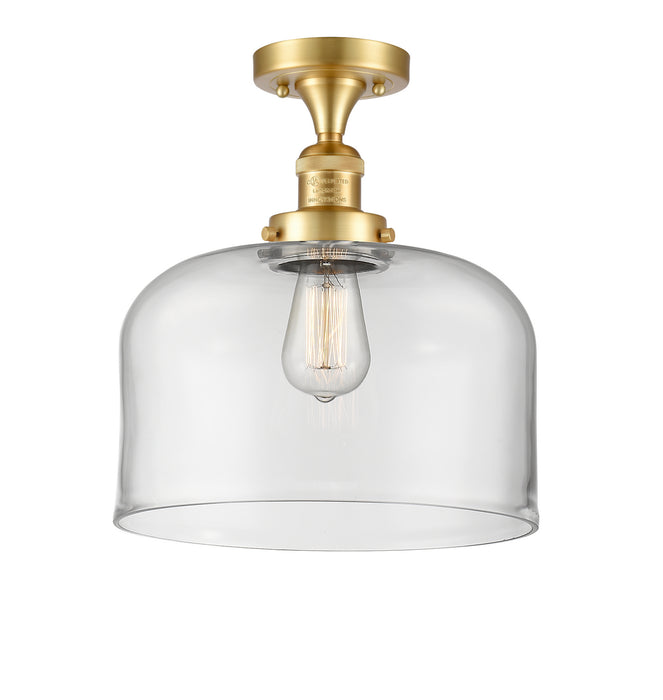 Innovations - 517-1CH-SG-G72-L - One Light Semi-Flush Mount - Franklin Restoration - Satin Gold