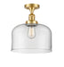 Innovations - 517-1CH-SG-G72-L - One Light Semi-Flush Mount - Franklin Restoration - Satin Gold