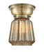 Innovations - 623-1F-AB-G146 - One Light Flush Mount - Aditi - Antique Brass