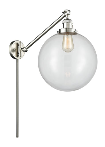 Franklin Restoration LED Swing Arm Lamp Brushed Satin Nickel
