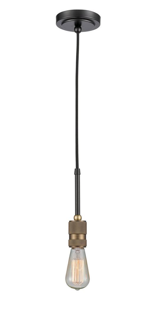 Innovations - 444-1P-BAB-BB-60-A - One Light Mini Pendant - Restoration - Black Antique Brass