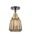 Innovations - 447-1C-BAB-G146 - One Light Flush Mount - Franklin Restoration - Black Antique Brass